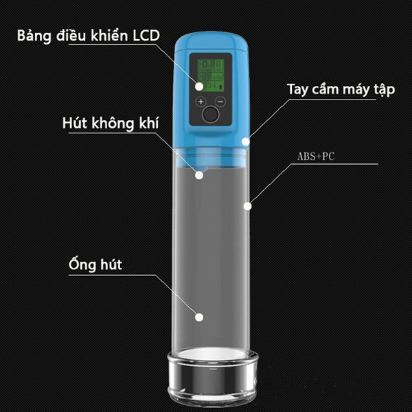 Hình ảnh chi tiết cấu tạo máy tập dương vật tự động